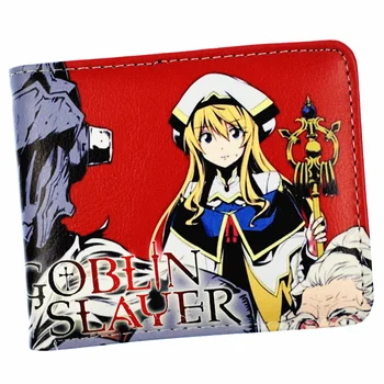 Anime Karikatura Skřítek Slayer Peněženka Bi-Fold, Krátké Peněženky S Mince Kapsa