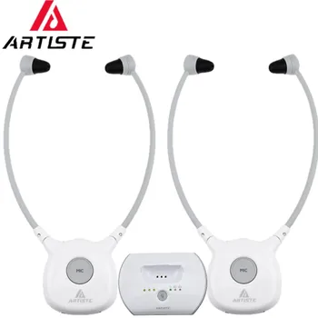 Artiste APH100 1 Vysílač 2 sluchátka APH102 Pro Starší TV sluchadlo Sluchátka Bezdrátová 2,4 G TV Komerční Podpora Headset