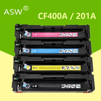 ASW CF400A CF401A 402 403A 201A Kompatibilní Barevná Tonerová Kazeta Pro HP Color LaserJet Pro M252dn M252n MFP M277dw M277n M274n