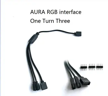AURA systém 12CM LED světlo Kohoutek linky základní Desky - Ventilátor / LED Clony / Light Strip / Podvozek RGB 4Pin Kabel
