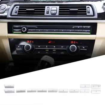 Auto Doplňky Pro BMW řady 5 f10 11-16Multimedia Klimatizace CD Tlačítko Panelu, Kryt, Interiér, Tlačítka, Nálepka, Car Styling