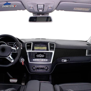 Auto Interiérové Ochranný Film Proti Poškrábání 5D Uhlíkových Vláken Vinyl Samolepka Pro Mercedes Benz ML Class W166 2012-AMG