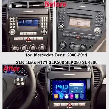 Auto multimediální přehrávač pro benz třídy slk R171 SLK200 SLK280 SLK300 android 4G + 64G IPS rádio coche auto audio stereo navigator