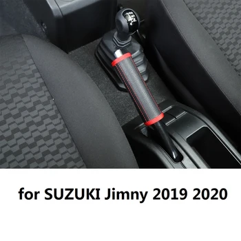 Auto, Ruční Brzda Chránit Kryt Kůže pro Suzuki Jimny 2019 2020 Příslušenství