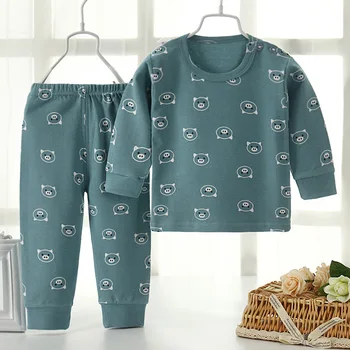 Baby Boy Oblečení, Pyžama Podzimní Děti Sportovní oblečení dětské Oblečení Sady T-shirt+Kalhoty 2ks Bavlněné Oblečení pro Dívky Tepláky