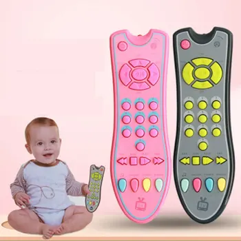 Baby Hračky Barevné Hudební Mobilní Telefon Dálkové Ovládání TV Počátku Vzdělávací Hračky, Elektrické Čísla Vzdáleného Učení Stroj Hračka Dárek