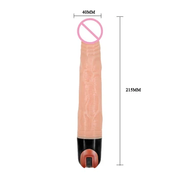 BAILE Multi-rychlostní Vibrační Realistické Dildo Gumové Penis Muž Umělý Penis Dospělé Sexuální Hračky pro Ženy Gumové Kohout