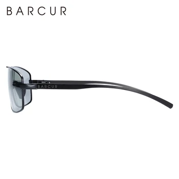 BARCUR Obdélník Polarizované sluneční Brýle Samozabarvovací Jízdy Muži brýle oculos odstíny