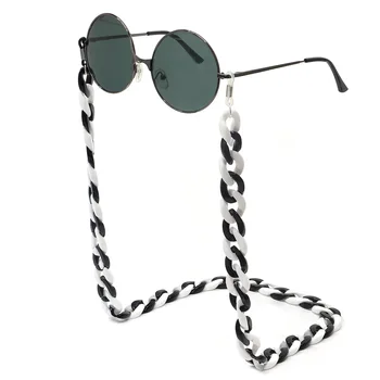 Barevné Akrylové Brýle Řetěz Elegantní Dámské Brýlové Řetízky Brýle na Čtení Řetězce Eyewears Kabel Držák Popruh na Krk Šňůrka 70cm