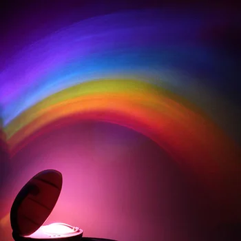 Barevné Rainbow Noční Světlo s 3 Režimy LED Světlo Magic Barevné Duhové Světlo ve tvaru Vejce Projekční Lampa pro Děti, Domácí Výzdoba