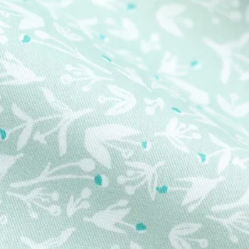Bavlna keprové tkaniny pastorační zelená bílá ovoce vážka květinové květinové tkaniny pro DIY postýlky povlečení patchwork ruční práce dekor
