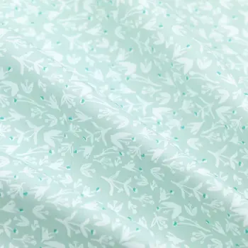 Bavlna keprové tkaniny pastorační zelená bílá ovoce vážka květinové květinové tkaniny pro DIY postýlky povlečení patchwork ruční práce dekor