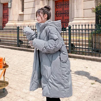 Bavlna-polstrovaný Plus Velikost Bunda dámská korejský Styl Volné Dames Jassen Zimní Kabát 2020 Nové Manteau Veste Femme Hiver Teplou Bundu