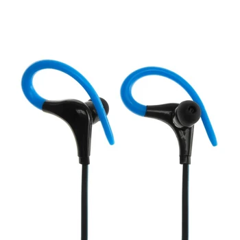 Bezdrátová sluchátka LuazON, vakuové, Bluetooth 4.1, 80 mAh, ušní klip, černá-modrá 4381724
