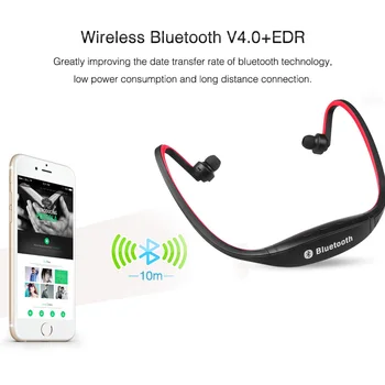 Bezdrátový Bluetooth Headset Sluchátka Sluchátka s MIKROFONEM Micro Hudební Přehrávač Handsfree sady Sport Stereo Pro iphone, Huawei, XiaoMi