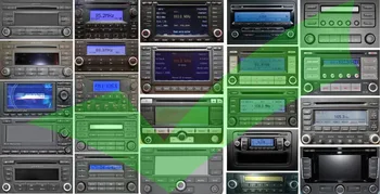 Biurlink Bezdrátový Modul Bluetooth, AUX-in Audio MP3 Hudba Adaptér 12Pin Konektoru pro VW pro vozy Škoda