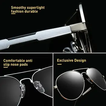 CAPONI Slitiny Pánské sluneční Brýle Černé Čočky Polarizované Řidičské Odstíny Pro muže UV Ochrana Rybolovu Pilotní Sluneční Brýle CP6695