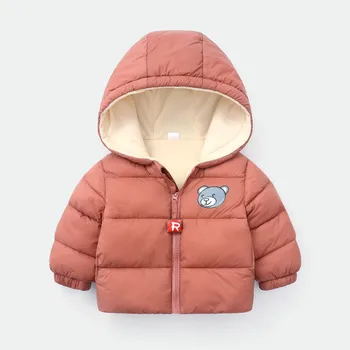 Chlapeček Zimní Bundy dětské bavlněné kabáty pro chlapce a dívky dětské oblečení pro dívky 18-5Y DĚTI Batole Bunda 7 barev vynosit