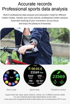 Chytré hodinky 1.3 kolo obrazovka chytrý náramek Multifunkční Srdeční frekvence zdraví sportovní náramek ovládání Hudby Fitness trackerWatch