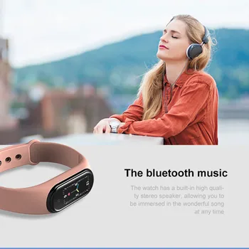 Chytré Hodinky mi band 5 M5 Bluetooth přijetí Hovoru Zdraví, Monitorování Srdeční Frekvence, Krevní Tlak ip68 Passometer Smart Band