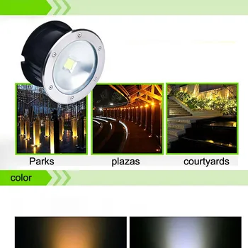 COB LED Podzemní Světlo 3W 5W 10W 20W 30W 40W 50W Vodotěsné IP67 AC110-240V LED, inground osvětlení venkovní krajinu Paluba, lampa