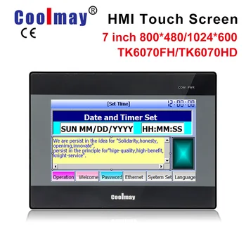 Coolmay TK6070FH HMI Dotykový Displej 7 palcový 800*480 dotykový panel nové Rozhraní Člověk-Stroj 8 osa cnc hmi plc