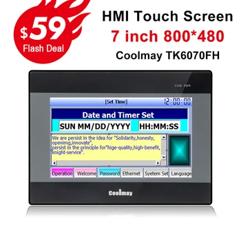 Coolmay TK6070FH HMI Dotykový Displej 7 palcový 800*480 dotykový panel nové Rozhraní Člověk-Stroj 8 osa cnc hmi plc