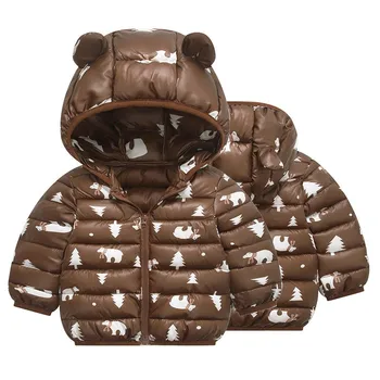 COOTELILI Medvěd Podzim Zimní Dětské chlapecké Oblečení Bavlna Tlusté Děti Dívky Bundy Bunda Pro Chlapečka Teplý Kabát Děti Oblečení