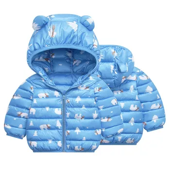 COOTELILI Medvěd Podzim Zimní Dětské chlapecké Oblečení Bavlna Tlusté Děti Dívky Bundy Bunda Pro Chlapečka Teplý Kabát Děti Oblečení