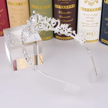 Crystal Vintage Royal Queen Čelenky a Korunky Ženy Průvod Prom Čelenka Vlasové Ozdoby Svatební Vlasy, Šperky, Doplňky, Párty