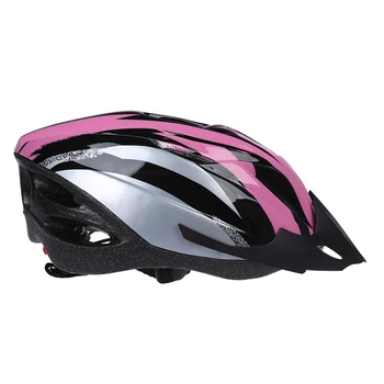 Cyklistika Kolo Kolo pro Dospělé Pohledný Carbon Helma s Kšiltem Růžový Obvod Hlavy 54-65cm/ Hlava-šířka Dole 16cm