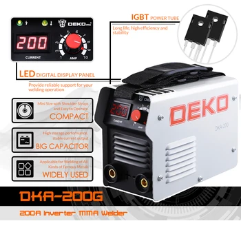 DEKO DKA-200G Silný svářečka Invertor Arc Elektrické Svařovací Stroj