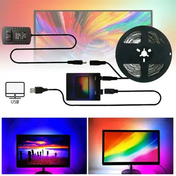 DIY Okolní TV PC Sen Obrazovky USB LED Podsvícení Strip Pásek Displej Počítače Fantasy Dekorativní Led Osvětlení Neon 1/2/3/4/5m