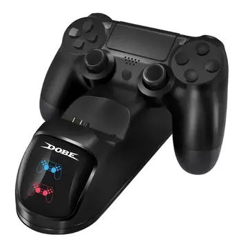 DOBE Hra Duální Nabíjecí USB Nabíjecí Dock Gamepad Joystick pro PS4 Bezdrátový Ovladač