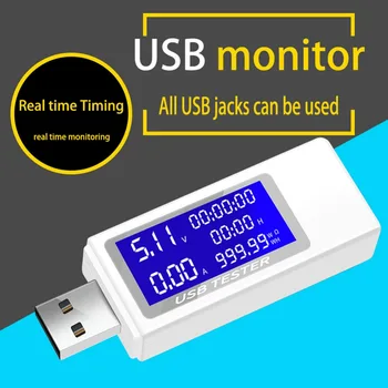 Domácí Zásuvku USB Voltmetr Ampérmetr Nabíjení, Tester Napětí Baterie Změřte Odpor Kabelu Tester