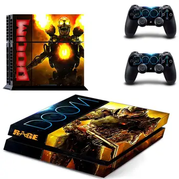 Doom Stylu PS4 Skin Samolepka pro Playstation 4 Konzole A 2 Regulátory Obtisk Vinyl Ochranný Kůže Styl 6