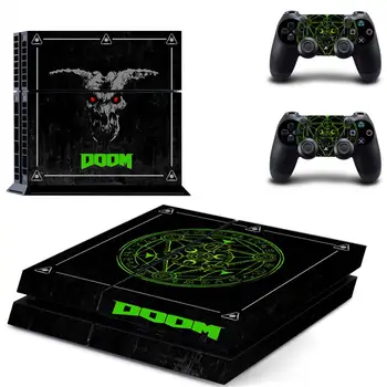 Doom Stylu PS4 Skin Samolepka pro Playstation 4 Konzole A 2 Regulátory Obtisk Vinyl Ochranný Kůže Styl 6