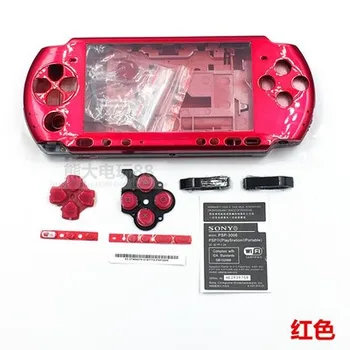 Doprava zdarma Nový Kompletní Set Bydlení Shell Pouzdro Pro PSP 3000 S Logem+Šrouby+Tlačítka