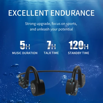 DOSII B20 Bezdrátová Bluetooth Sportovní Vodotěsná Sluchátka Venkovní Plavání Potápění Sluchátka Stereo Bass Sluchátka s mikrofonem