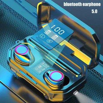 Dotykové Ovládání 5.0 Bluetooth Sluchátka 2000mah Sport Bezdrátová Sluchátka Vodotěsný Bezdrátový Bluetooth Headset 9D Šumu