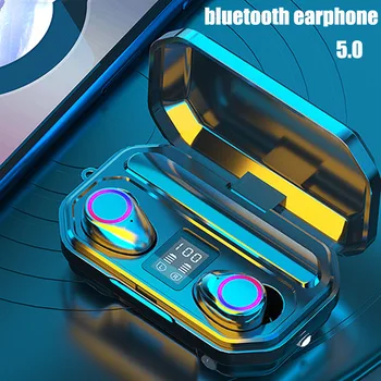 Dotykové Ovládání 5.0 Bluetooth Sluchátka 2000mah Sport Bezdrátová Sluchátka Vodotěsný Bezdrátový Bluetooth Headset 9D Šumu
