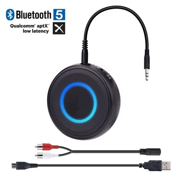 Duální Připojení k Bluetooth 5.0 CSR8670 Aptx Nízkou Latencí Aux 3,5 mm RCA TV Audio Vysílač, Přijímač Bezdrátový Hudební Adaptér pro TV