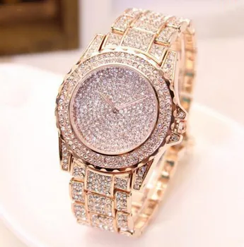 Dámské náramkové Hodinky Quartz Ženy Hodinky Reloj Mujer Diamond Crystal Plné Oceli Sliver Ženy Hodinky Hodiny Relogio Feminino 2019
