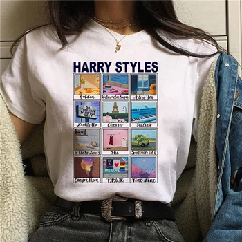 Dámské trička Harry Styles grafické t shirt ženy Meloun cukr Topy Harajuku TPWK butterfly Korean Top Tees Žena