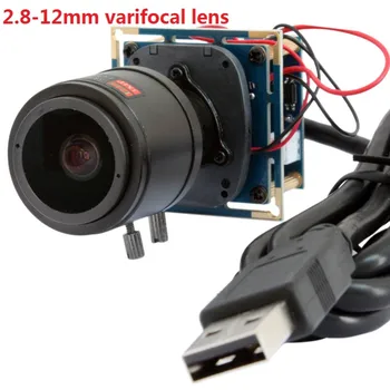 ELP 5MP Aptina MI5100 vysoké rozlišení CMOS 2.8-12mm varifokální HD CCTV endoskop mini webcam video kamera usb Androida