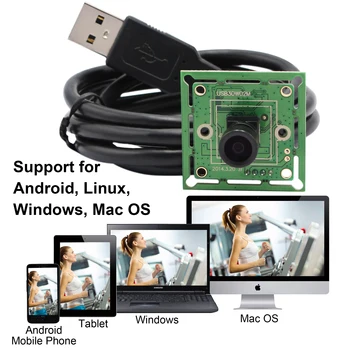 ELP 640*480 VGA USB2.0 OmniVision Barevný CMOS OV7725 100degree široký úhel M7 Objektiv USB Kamera Modul pro indurstrial stroje
