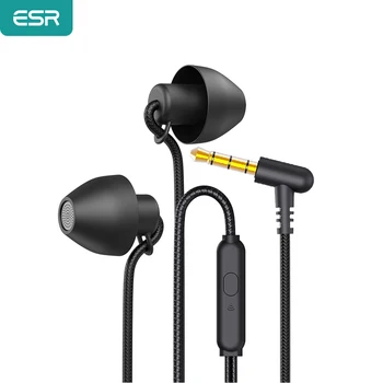 ESR 3,5 mm Jack Sluchátka Sluchátka S Vestavěným Mikrofonem Typ-C Port In-Ear Stereo Sluchátka Drátové Sluchátka Pro Univerzální Mobilní