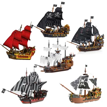 Expert, Tvůrce Myšlenky Piráti z Karibiku Loď VH Model Modulární Stavební Bloky, Cihly Hračky Black Pearl Vzdělávací Hračky