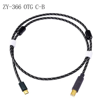 Fanmusic ZY Kabel 6N OCC hi-fi Dekodér Počítač OTG USB Kabel Typ A / Typ B / Typ C/ Micro Mobilní Telefon, Kabel USB