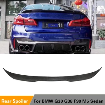 Fiber Carbon / FRP Zadní Spoiler Kufru Boot Lip Křídlo Víko Spoiler Pro BMW 5 Série G30 F90 M5 2018 - 2020 Sedan 4 Dveře